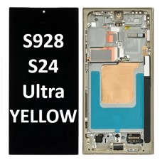 Samsung  SM-S928 (S24 Ultra 5G 2024) Titanium OLED LCD touch screen (Original Service Pack) with frame [Yellow] GH82-33396C